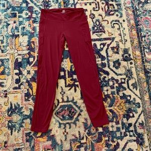 NWOT Athleta Girl burgundy leggings